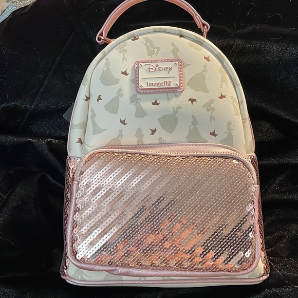 Loungefly Handbags - NWT Rose Gold & Cream Princess Loungefly